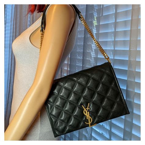 ysl becky mini chain bag|Saint Laurent Becky Small Chain Bag In Quilted Lambskin.